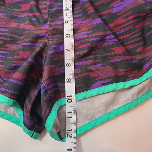 Nike Tempo Dri-FIT Running Shorts – Purple Camo with Teal Trim, Size Small - Picture 5 of 5